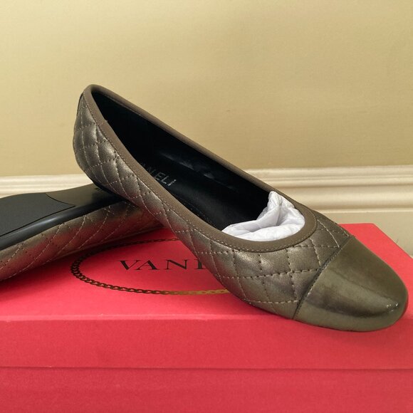 Vaneli Leather Flats - Picture 1 of 2